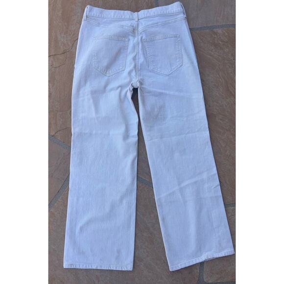 AYR The Secret Sauce jeans 34 Ivory Wide Leg High Waist High Rise - Picture 5 of 6